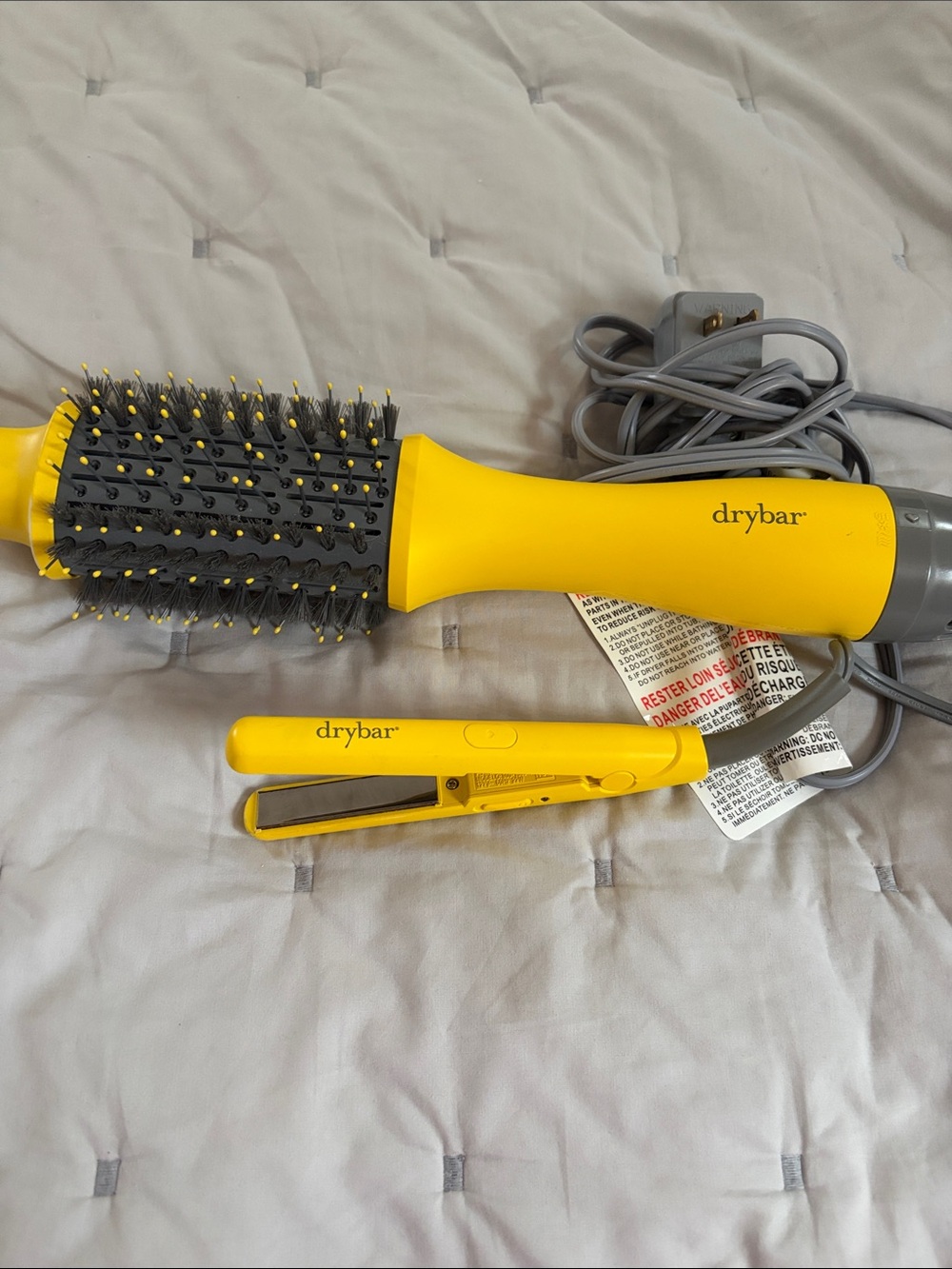 Drybar Double Shot Oval Blow-Dryer Brush & Mini Straightener Styling Bundle